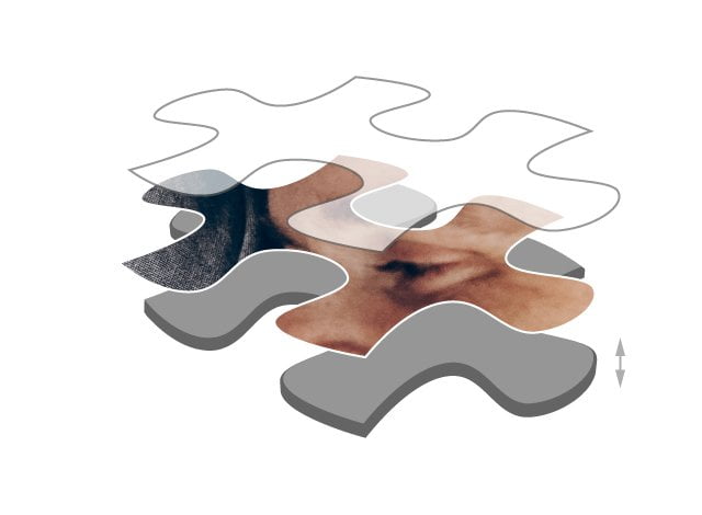 espessura das peças do puzzle