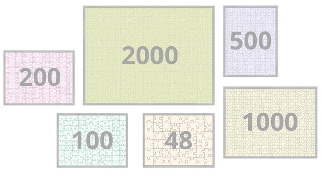 Moldura para puzzles de 48 a 2000 peças