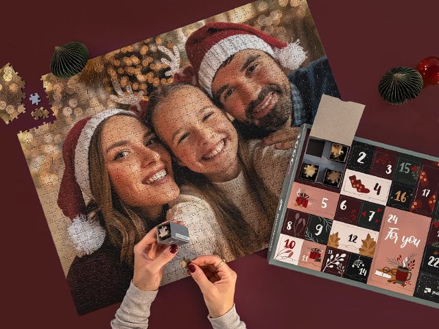 : Calendário do Advento em forma de puzzle com 1000 peças