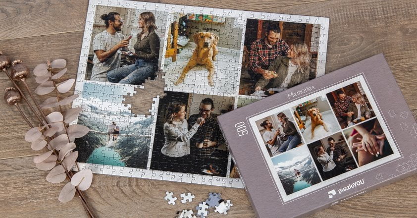 Colagem de puzzle