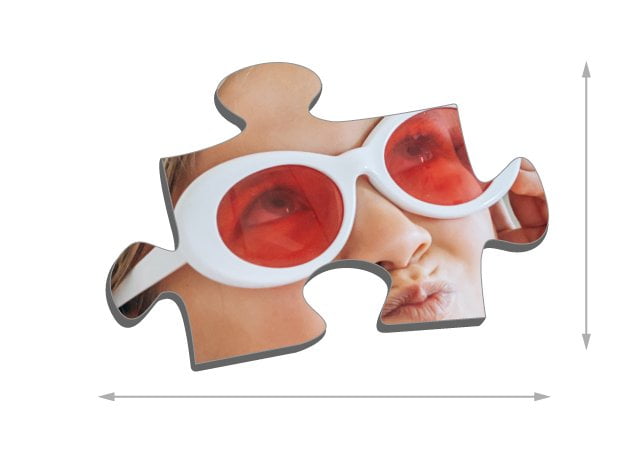 Tamanho das peças do puzzle:
